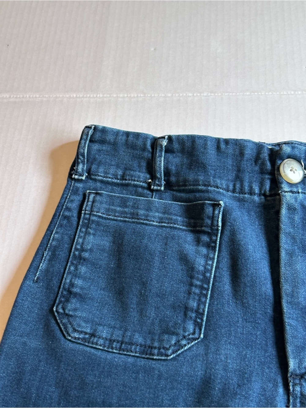 Anthropologie Maeve The Colette Wide Leg Crop Denim Jeans Size 31 26”inseam - Picture 4 of 8